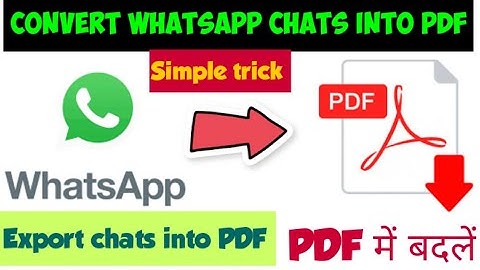 Convert whatsapp chats into PDF Export whatsapp chats #exportwhatsappchats #whatsappchatsintopdf