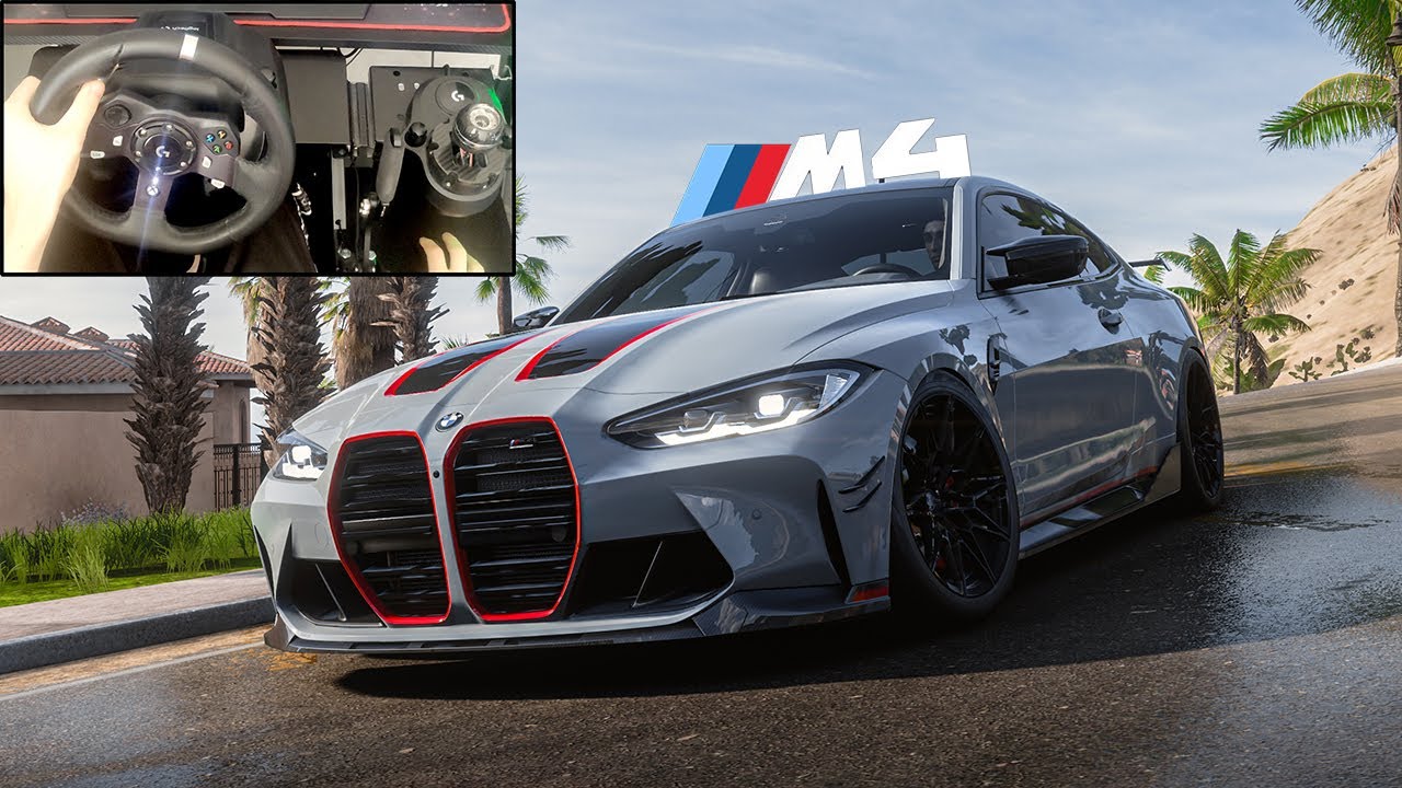 BMW M4 2021 Forza Horizon 5 | Logitech G920 Steering Wheel Gameplay ...