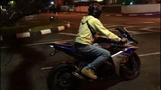 lari malam Yamaha R25 sistem penuh austin racing