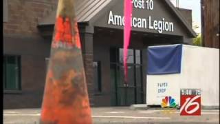 American Legion destroyed, now half rebuilt but out of money (KMTR)