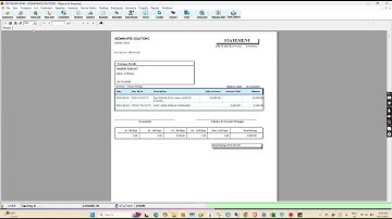 Creating Customer Statement in Crystal ERP