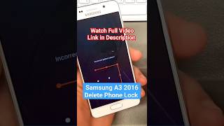 How to Hard reset Samsung A3 2016 (SMA310F). Unlock pattern, pin, password lock.