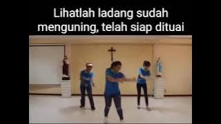 Mars Evangelisasi Ladang Sudah Menguning - Gerakan dan Teks Karaoke