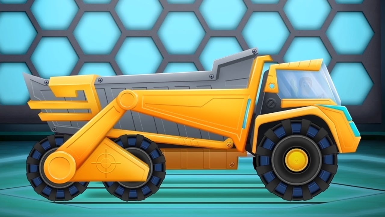 caminhão futuro dumper | Futuros veículos para crianças | Car Garage | Future Dumpster Truck