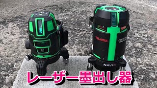 格安レーザー墨出し器とタジマレーザー墨出し器