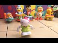 Singing toys, funny dancing musical toys Hello Kitty fitness rope vs Donald ON Drums #NameTheSong