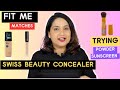 Match your maybelline fit me foundation with swiss beauty concealer shades  monica india