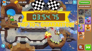 BTD6 Casual Top 10% Race Guide // Steam, Dinosaurs, Magic // 3:54.75