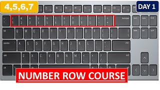 Number Row Course Day 1 Use Of 4,5,6 And 7 Free Typing Lessonby Soft-Tech