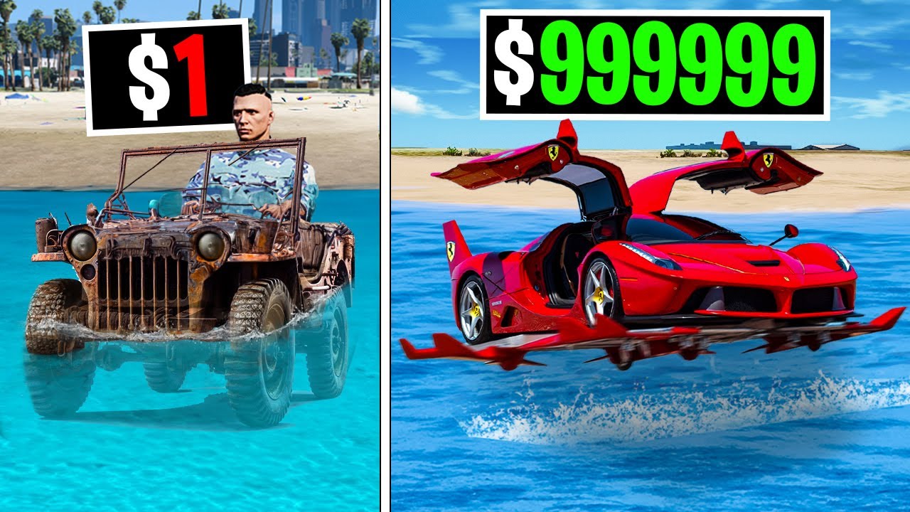 $1 to $1,000,000 Navy Cars on GTA 5 RP