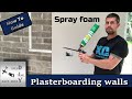 How to plasterboard walls, the easy way with foam