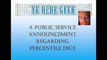 How to read percentile dice!