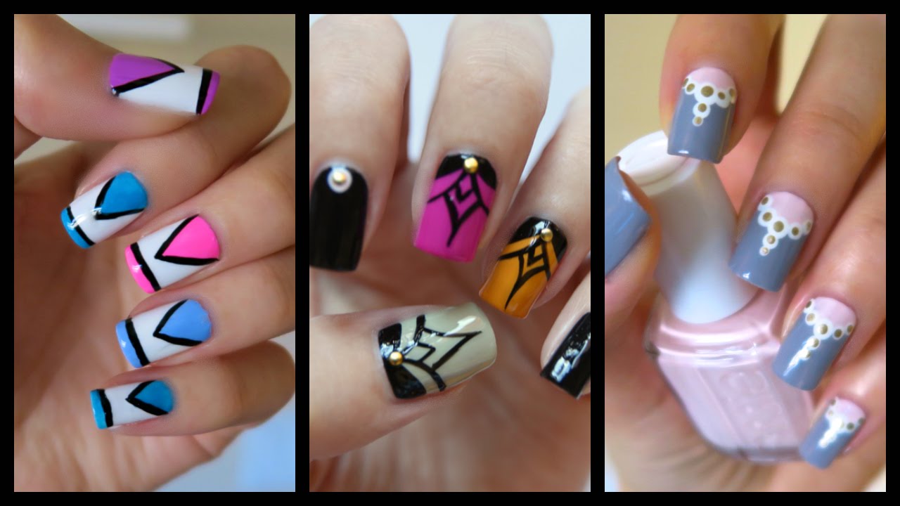 1. "10 Hard Nail Art Designs for Beginners" - wide 1