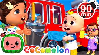 Wash the Fire Truck Together | CoComelon | Nursery Rhymes for Babies