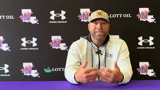 Head coach Chris Bertrand previews Senior Weekend vs. Stephen F. Austin. 
