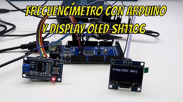 ✅ Frecuencimetro con arduino y display oled sh1106