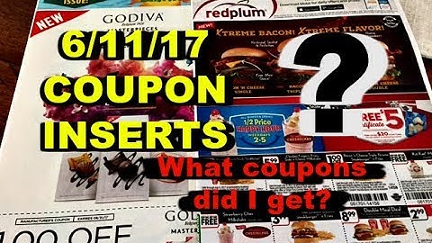 6/11/17 INSERTS:  WHAT COUPONS DID I GET??????