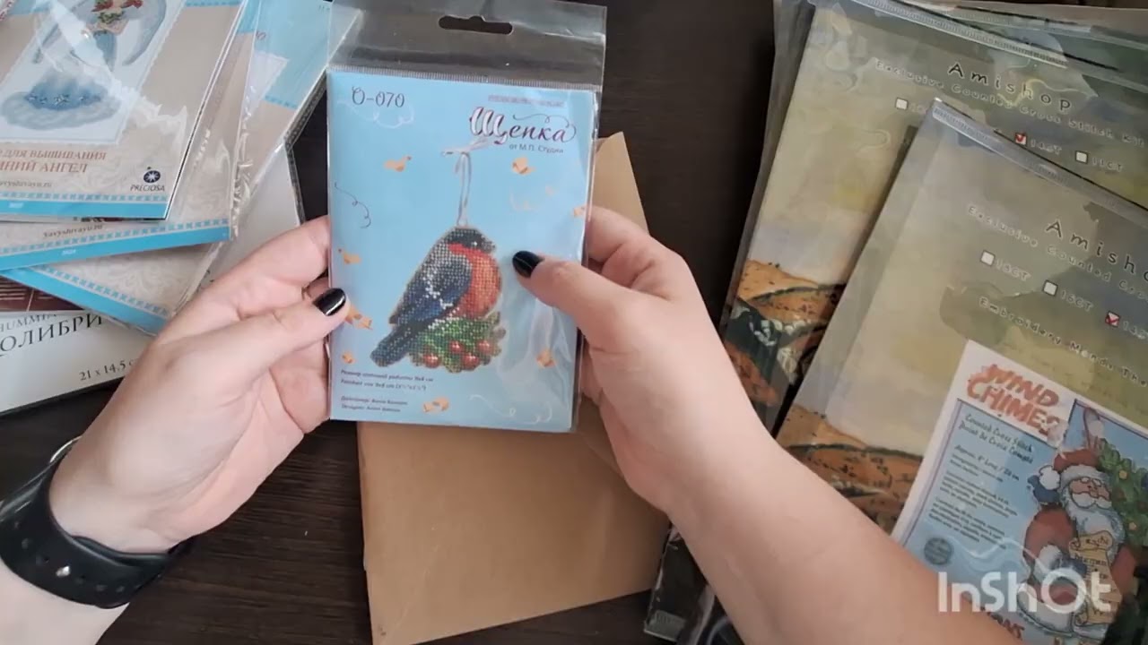 Мои вышивальные запасы наборов.Часть 1.