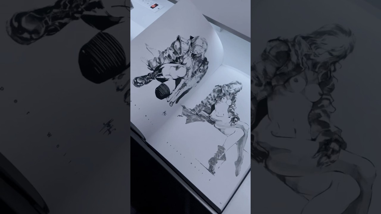 MGS artbook tour ♡ #mgs #artbook #metalgearsolid