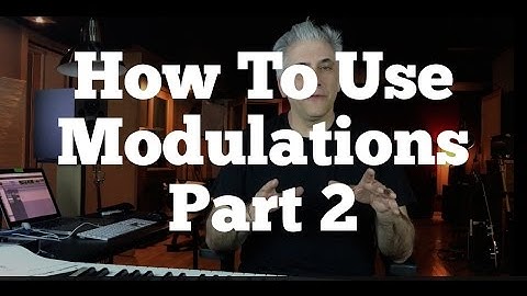 Music Theory Lecture: How To Use Modulations Part 2