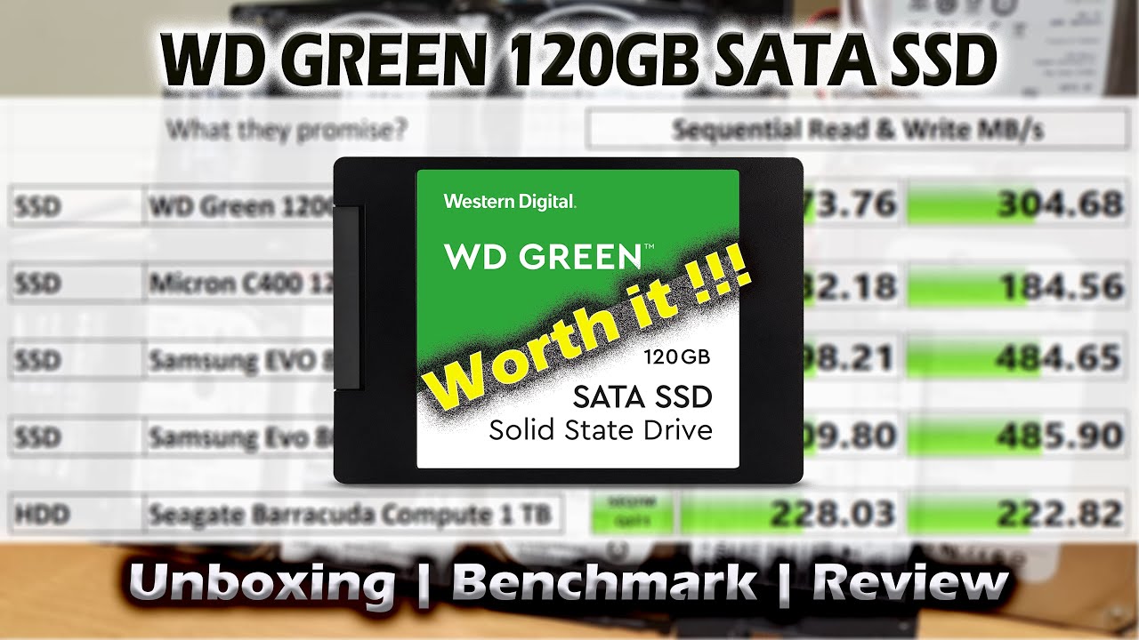 WD Green 120GB SSD - Unboxing | Benchmark | - YouTube