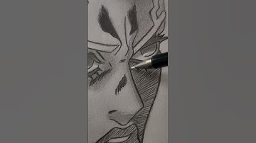 I draw pucci from jojo bizarre adventure🔥#shorts #fypシ #fyp #viral #viralvideo #jojo #animeart