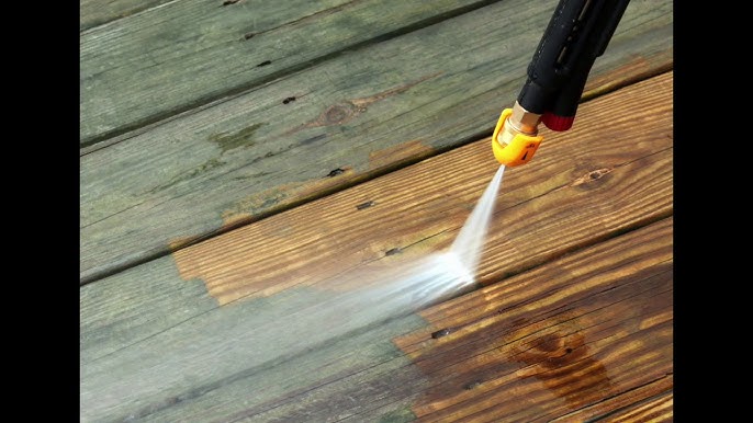 How to Clean Green Stains on a Wood Deck (+Video)