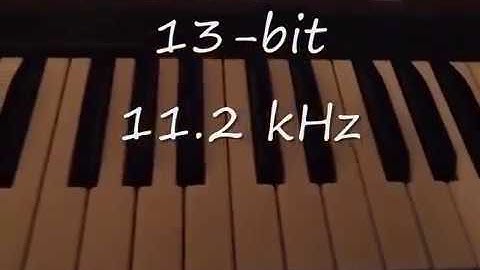 Ensoniq EPS Sample Rate Demo - Melodic Sample