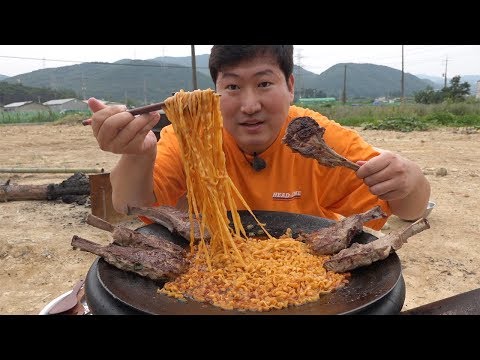 이런 맛있는 조합?! [[양갈비&마라탕면(Lamb chops&Maratangmyeon)]] 요리&먹방!! - Mukbang eating show