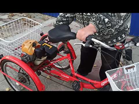 Трицикл из велосипеда с мотором своими руками