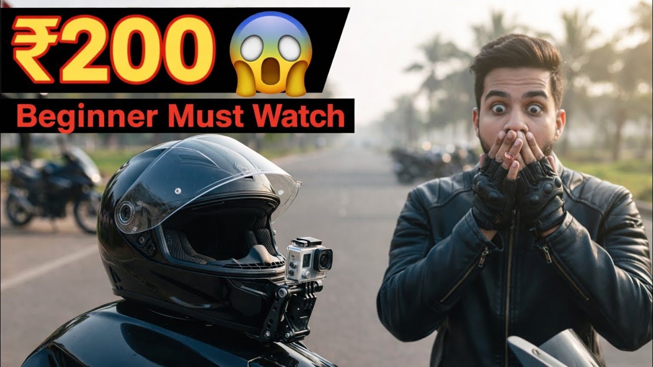 ₹200 Ka Helmet Chin Mount 😱 | Beginner Moto Vloggers Must Watch 
