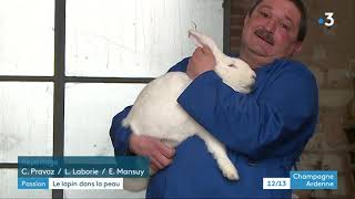 Reportage  France 3 Grand Est sur un éleveur de lapin de race qui utilise les produits Diatosphere.