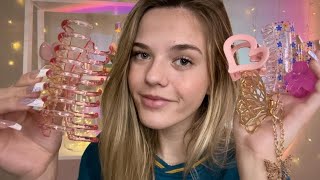 ASMR My Hair Clip Collection + Clipping Up Your Hair 💟