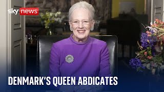 Denmark's queen abdicates after 52 years on the throne