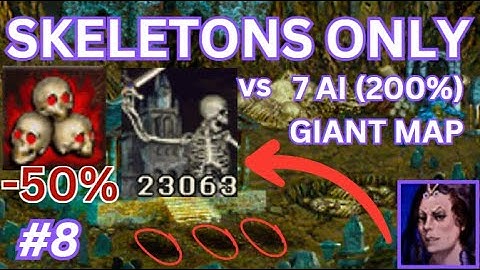SKELETONS ONLY with 50% Necromancy Nerf - Episode 8 - GODLY SKELETON LEGION!