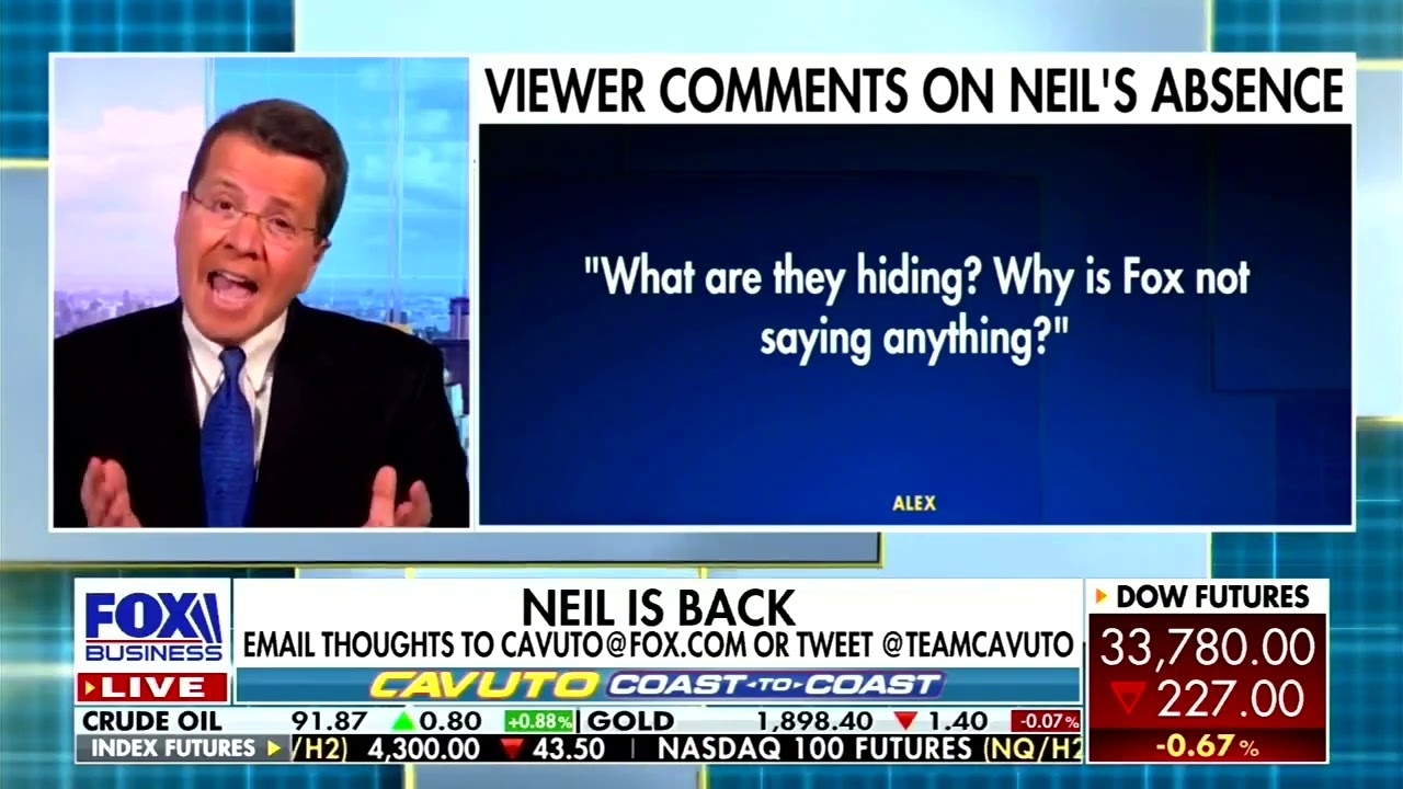 Fox Business host Neil Cavuto reveals he almost died from COVID