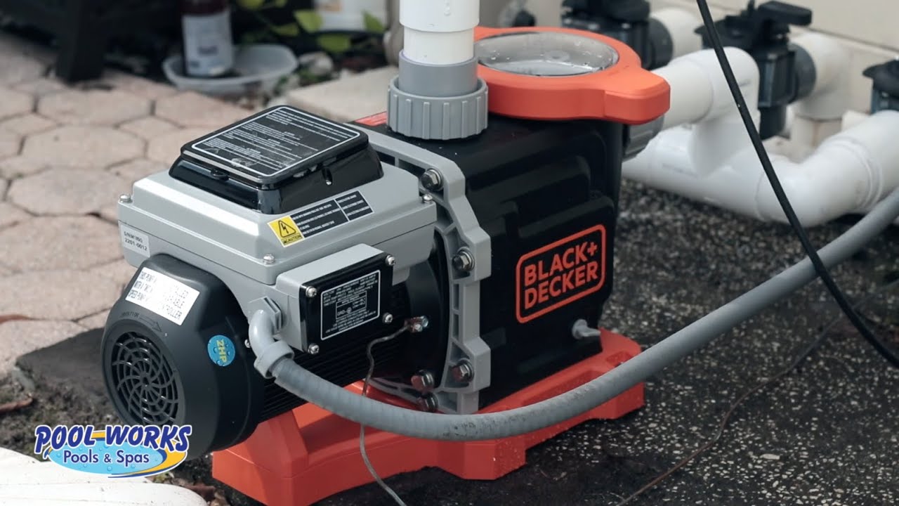 Black And Decker Variable Speed Inground Pool Pump - Unboxing and  Installation 