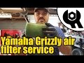 Yamaha Grizzly 450 - foam air filter service #1810