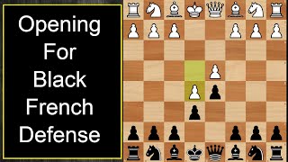 Chess Opening For Black Against e4 | French Defense | Advanced Variation