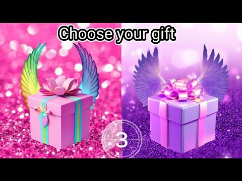 Choose your gift💝💜 pink v/s purple gift box challenge #2giftbox #pickonekickone #wouldyourather