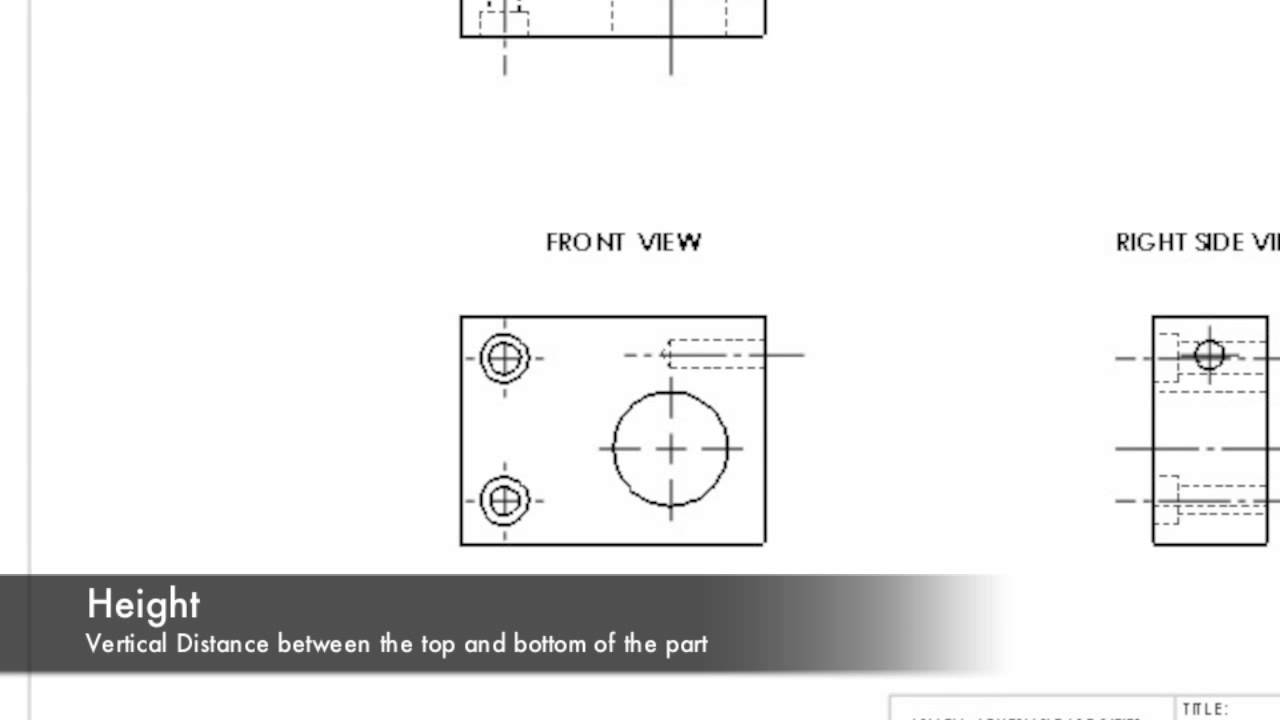 Height, Length/Width, and Depth dimensions on blueprints