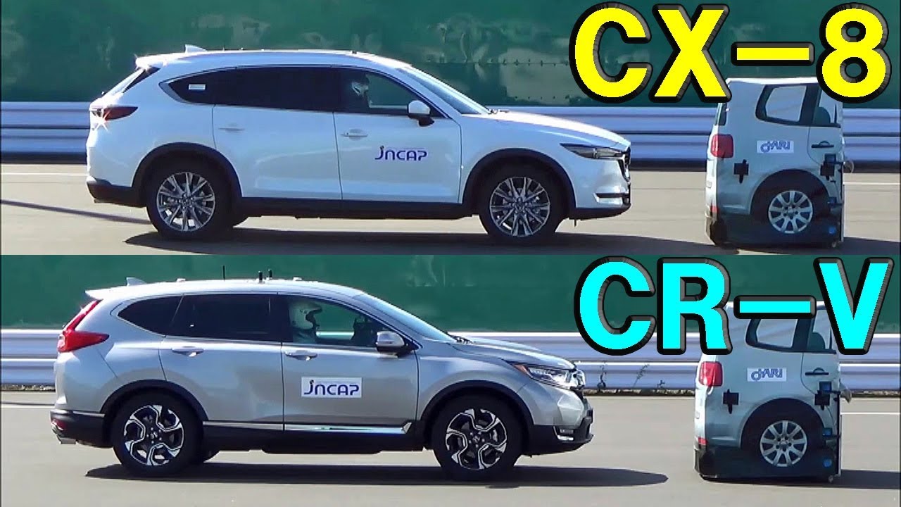 【マツダ CX-8 vs ホンダ 新型CR-V】自動ブレーキ どっちが優秀！？