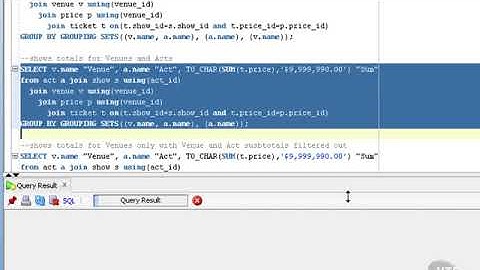 135 The GROUPING SETS Clause