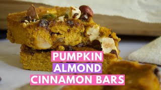 Vegan and Gluten Free Pumpkin Bars or Squares | A Perfect Recipe for Halloween or Thanksgiving