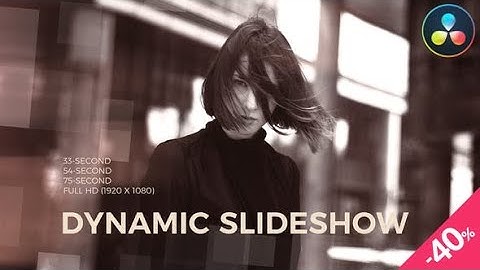 Dynamic Parallax Slideshow DaVinci Resolve Template