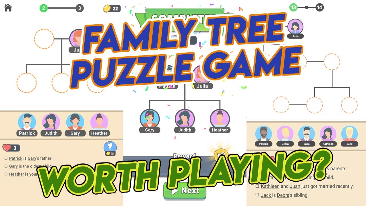 Family Tree Puzzle Game First Impressions Level 1 to 14 Gameplay Family Tree Puzzle Game First Impressions Level 1 to 14 Gameplay