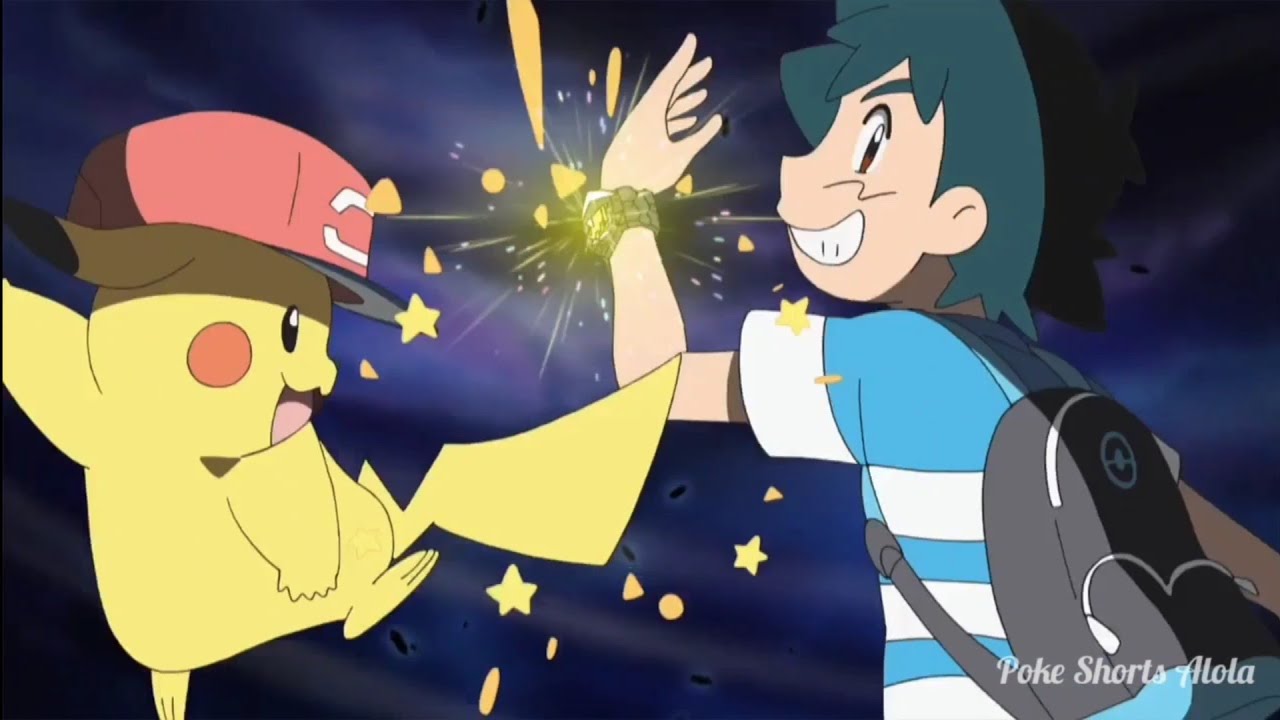 Ash Using Pikachus Special Z Move 10000000 Volt Thunderbolt