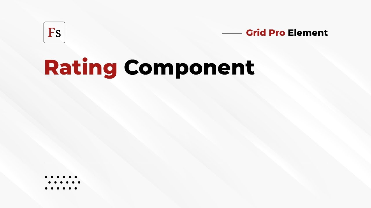 Grid Pro — Rating Component - YouTube