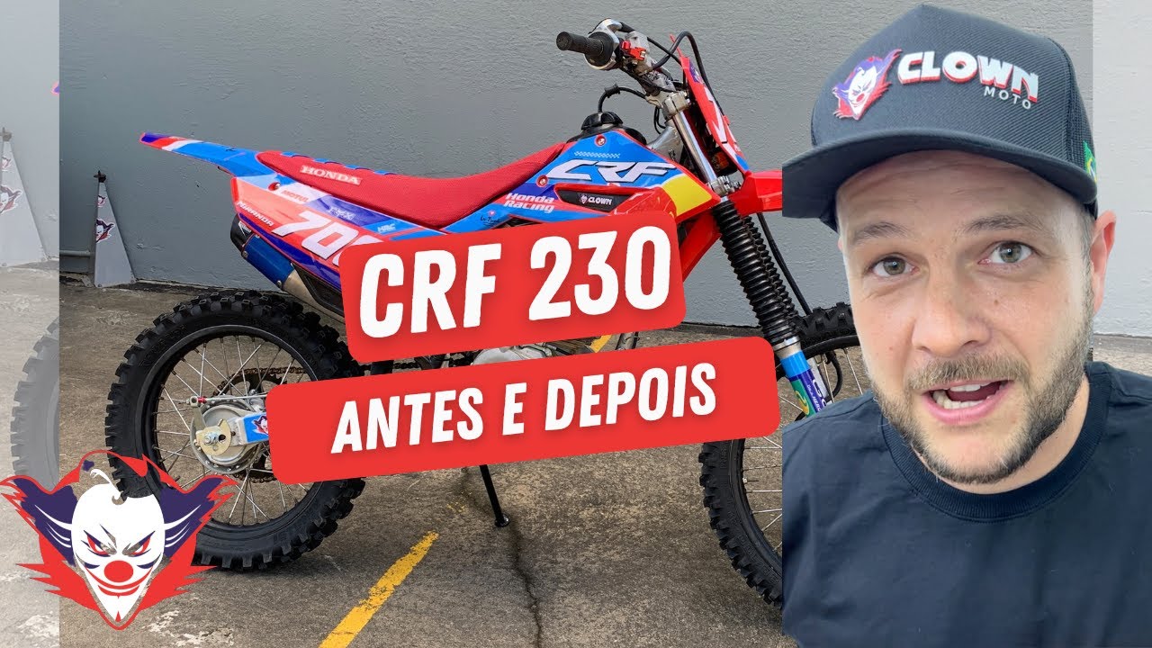 CRF 230 TIMELAPSE ANTES E DEPOIS