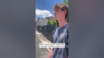 What starts with P, ends with E and has a million letters in it